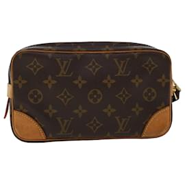 Louis Vuitton-LOUIS VUITTON Monogram Marly Dragonne PM Clutch Bag M51827 LV Auth ep847-Monogram
