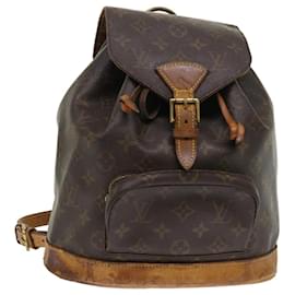 Louis Vuitton-LOUIS VUITTON Monogramm Montsouris MM Rucksack M.51136 LV Auth 46594-Monogramm