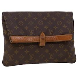 Louis Vuitton-LOUIS VUITTON Monogram Pochette Priant Business Bag M51805 LV Auth 45806-Monogramm
