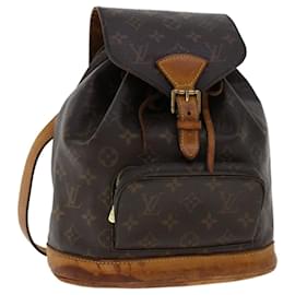 Louis Vuitton-LOUIS VUITTON Monogramm Montsouris MM Rucksack M.51136 LV Auth 46363-Monogramm