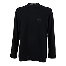Givenchy-Givenchy Star Patch Cashmere Sweater-Black