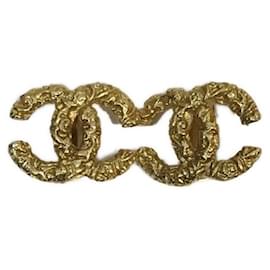Chanel-*** Brincos CHANEL Coco Mark Lava-Dourado