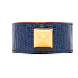 Hermès-Collar para Perro Medor Precioso azul-Azul oscuro