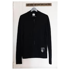 Chanel-Cardigan / Chanel Men's Vest  100% laine-Black