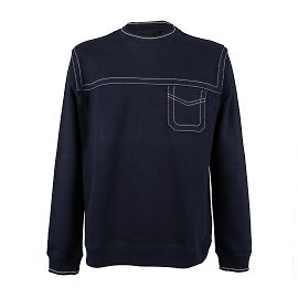 Sweatshirt mit Prada-Stichdetails Blau