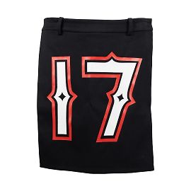 GIVENCHY 17 Print Kilt Black