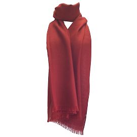 Stola in cashmere e seta Garza rosso dorato Loro Piana / sciarpa Rosso