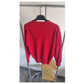 Autre Marque Suéter de cachemira y seda rojo Roja