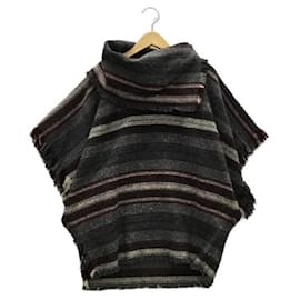 Isabel Marant Etoile-****ISABEL MARANT ETOILE Gray X Red Striped Pullover-Red,Grey