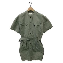 ****ISABEL MARANT ETOILE Abito a maniche corte verde oliva Verde oliva