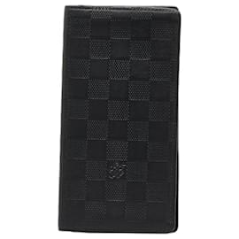 Louis Vuitton-Damier Infini Brazza Wallet N63010-Black