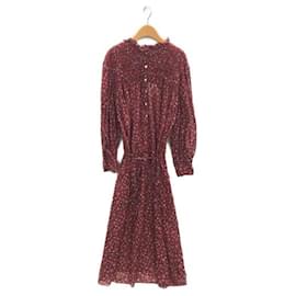 Isabel Marant Etoile-****ISABEL MARANT ETOILE Long Sleeve Floral Long Dress-Red