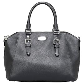 Michael Kors-Michael Kors Sac à main en cuir Sac à main en cuir en bon état-Noir