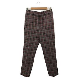 ****ISABEL MARANT Karottenhose aus Wolle und Baumwolle mit Karomuster Rot