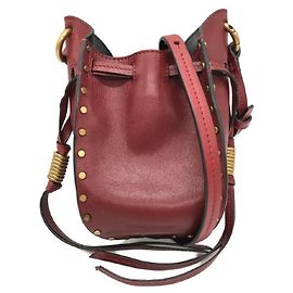 ****Borsa a tracolla con borchie ISABEL MARANT Rosso