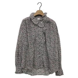 ****ISABEL MARANT ETOILE Camicetta a maniche lunghe in cotone multicolore Multicolore
