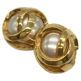 Chanel-***CHANEL  coco mark earrings-Golden