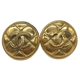 Chanel-***Pendientes marca coco CHANEL-Dorado