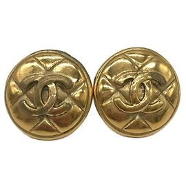 *** Brincos CHANEL Coco Mark Dourado