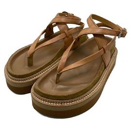 ****ISABEL MARANT Beigefarbene Sandalen mit dicker Sohle Beige