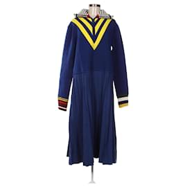 Lacoste Runway Dress Blue Multi Wool Blue Multiple colors