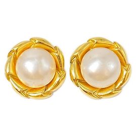 ***Orecchini di perle CHANEL D'oro