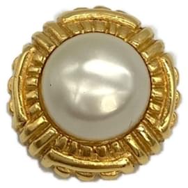 Chanel-***CHANEL  Fake pearl earrings 2P set-Golden