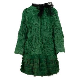 Red Valentino Pelliccia verde Valentino Verde