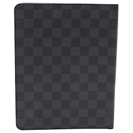 Louis Vuitton-LOUIS VUITTON Damier Graphite Agenda Bureau Note Cover R20974 LV Auth am4703-Andere