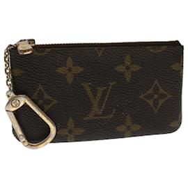 Louis Vuitton-Bolsa Moeda M LOUIS VUITTON Monograma Pochette Cles M62650 Autenticação de LV 48380-Monograma