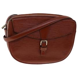 Louis Vuitton-LOUIS VUITTON Epi June Feuille Shoulder Bag Kenya Brown M52153 LV Auth 47955-Other