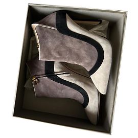 Elie Saab Ankle Boots Chocolate Leather Chocolate