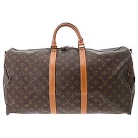 Louis Vuitton-Louis Vuitton Keepall Bandouliere 55-Brown