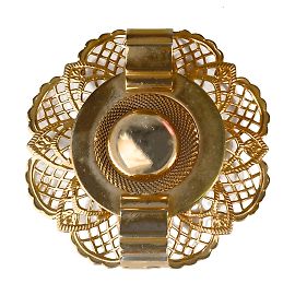 Autre Marque Collection Privée Broche Dorée Vintage Doré