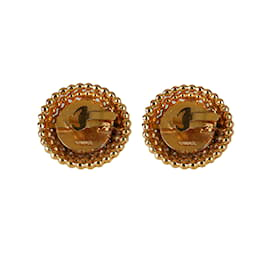 Chanel-Chanel Vintage-Ohrringe mit Kunstperlen-Golden