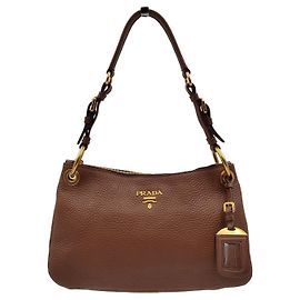 Borsa a tracolla Prada in pelle di vitello daino marrone - Anno 2020 Marrone