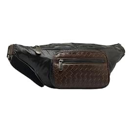 Bottega Veneta-Gürteltasche aus Intrecciato-Leder 222310-Braun