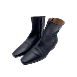 Autre Marque-FLATTERED  Ankle boots T.EU 37 leather-Black