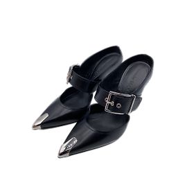 Alexander McQueen mules & clogs T.EU 37 Leather Black