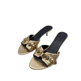 Balenciaga-BALENCIAGA  Sandals T.EU 38 leather-Golden