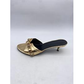 Balenciaga-BALENCIAGA  Sandals T.EU 38 leather-Golden