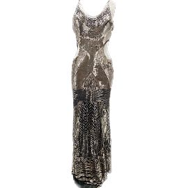 ROBERTO CAVALLI Vestidos T.ESO 40 Resplandecer Plata