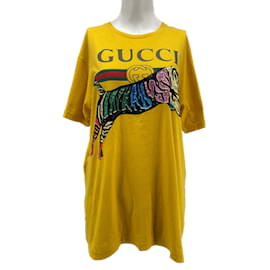 Gucci-GUCCI Hauts T.International XS Coton-Jaune