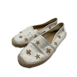 GUCCI Espadrilles T.EU 38 Leder Weiß
