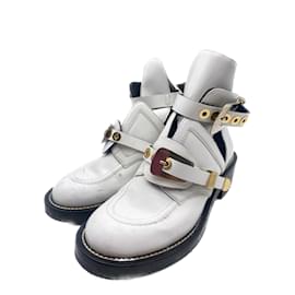 Balenciaga-BALENCIAGA  Ankle boots T.EU 38 leather-White