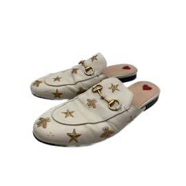 Gucci-GUCCI  Mules & clogs T.EU 38 leather-White