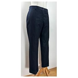 Dries Van Noten-Pants, leggings-Navy blue