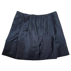 Gonna in seta Miu Miu blu navy Blu Blu navy