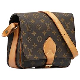 Louis Vuitton-Louis Vuitton Brown Monogram Cartouchiere MM-Brown