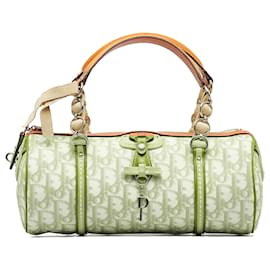 Dior-Dior Brown Oblique Romantique Handbag-Brown,Beige